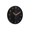 WANDUHR Amena Schwarz 40/4/40 cm - Schwarz, Kunststoff (4/40/40cm) - Karlsson