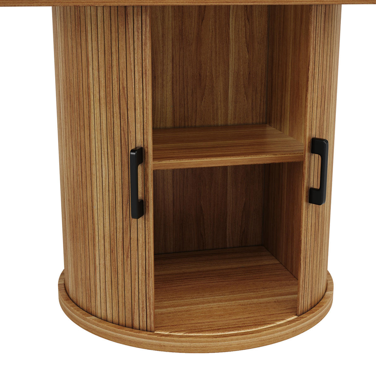 ESSTISCH ausziehbar Ø 118-158 x 118 x 76,8 cm MDF Walnut - Braun, Holzwerkstoff (118/118/76.8cm) - Meubliv