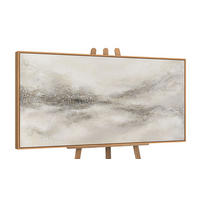 GEMÄLDE Nebulöse Ferne Schattenfugenrahmen Eichefarben 120x60 cm - Eichefarben, Holz (120/60cm) - YS-art gallery