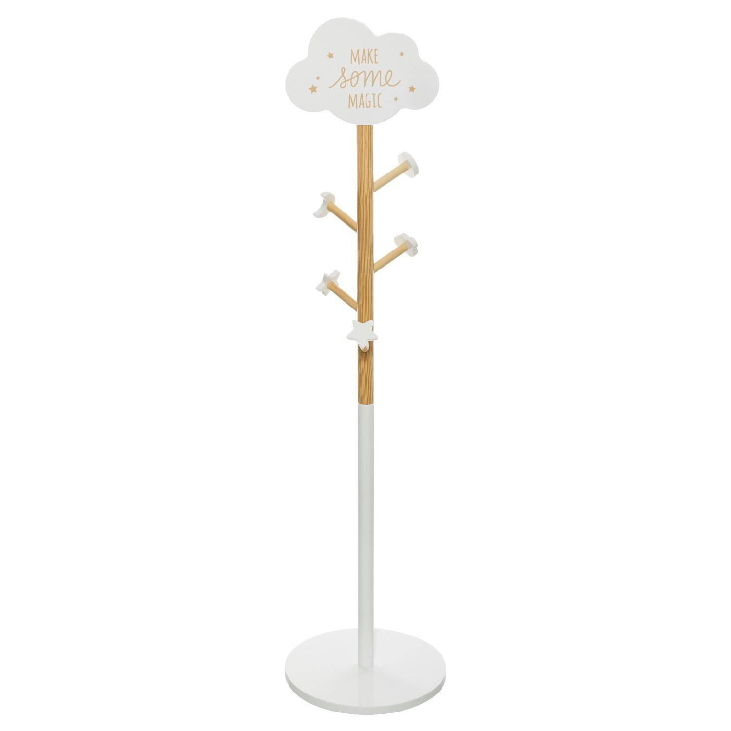 KINDERKLEIDERSTÄNDER 135,5 cm - Weiß, Holzwerkstoff (35/135.5/35cm) - Atmosphera for kids