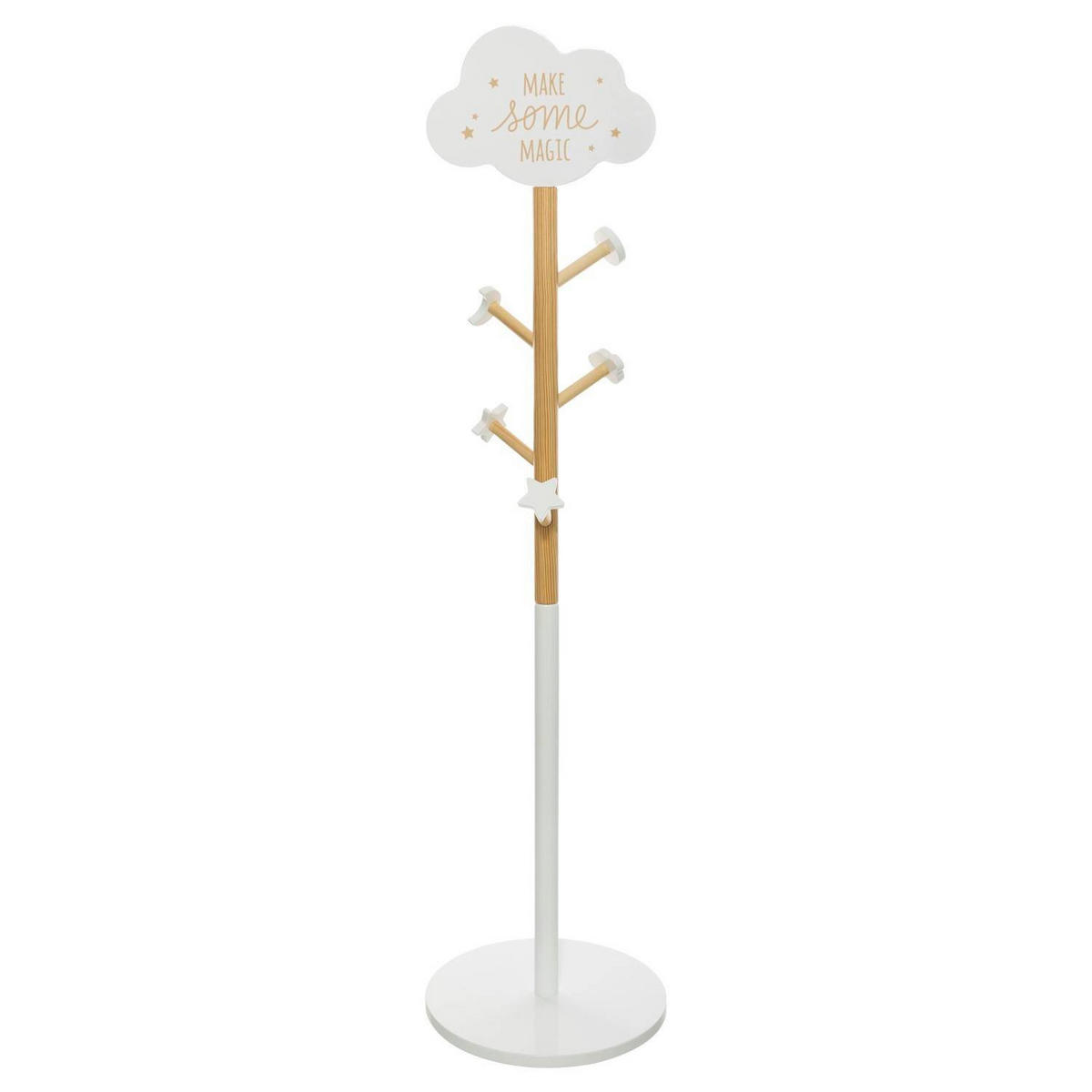 KINDERKLEIDERSTÄNDER 135,5 cm - Weiß, Holzwerkstoff (35/135.5/35cm) - Atmosphera for kids