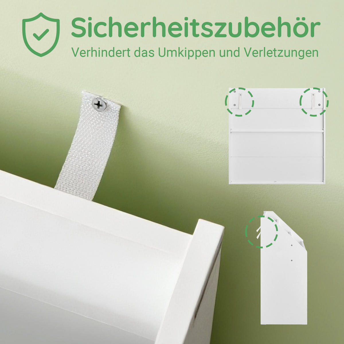 KINDER BÜCHERREGAL Weiß 68x68x30cm - Weiß, Holzwerkstoff (73/80/30cm) - SoBuy