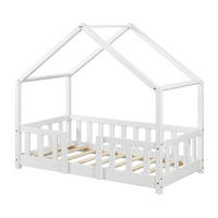 HAUSBETT Treviolo - Weiß, Holz (70/140cm) - [en.casa]