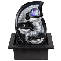 LED TISCHLEUCHTE Albert Grau Steinoptik - Grau, Kunststoff (21/17.5/25.5cm) - Globo Lighting