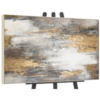 GEMÄLDE Sanfter Zeitfluss II Schattenfugenrahmen Beige 120x80 cm - Beige, Holz (120/80cm) - YS-art gallery
