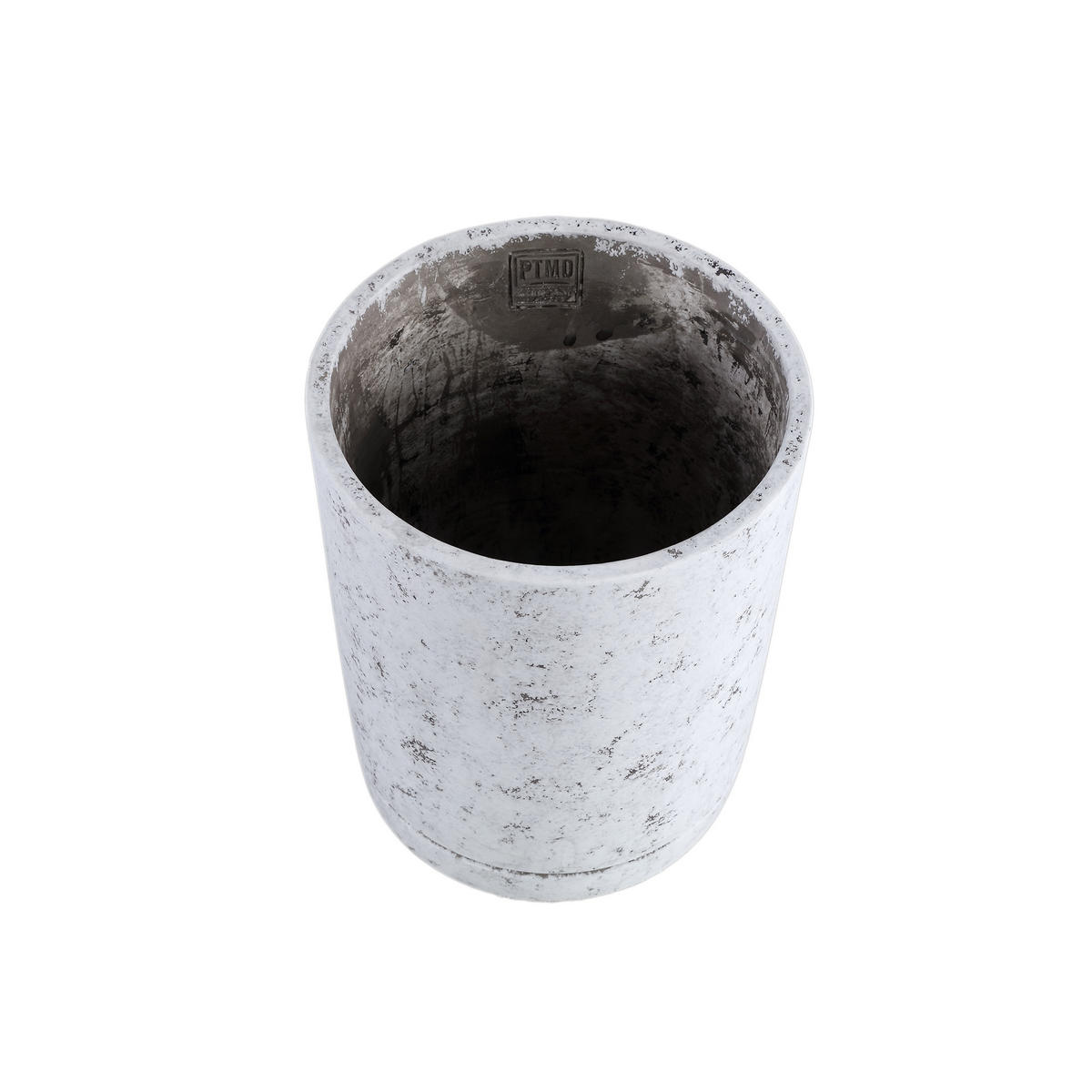 TOPF Vik Weiß 20/20/25cm - Weiß, Stein (25cm) - PTMD Collection