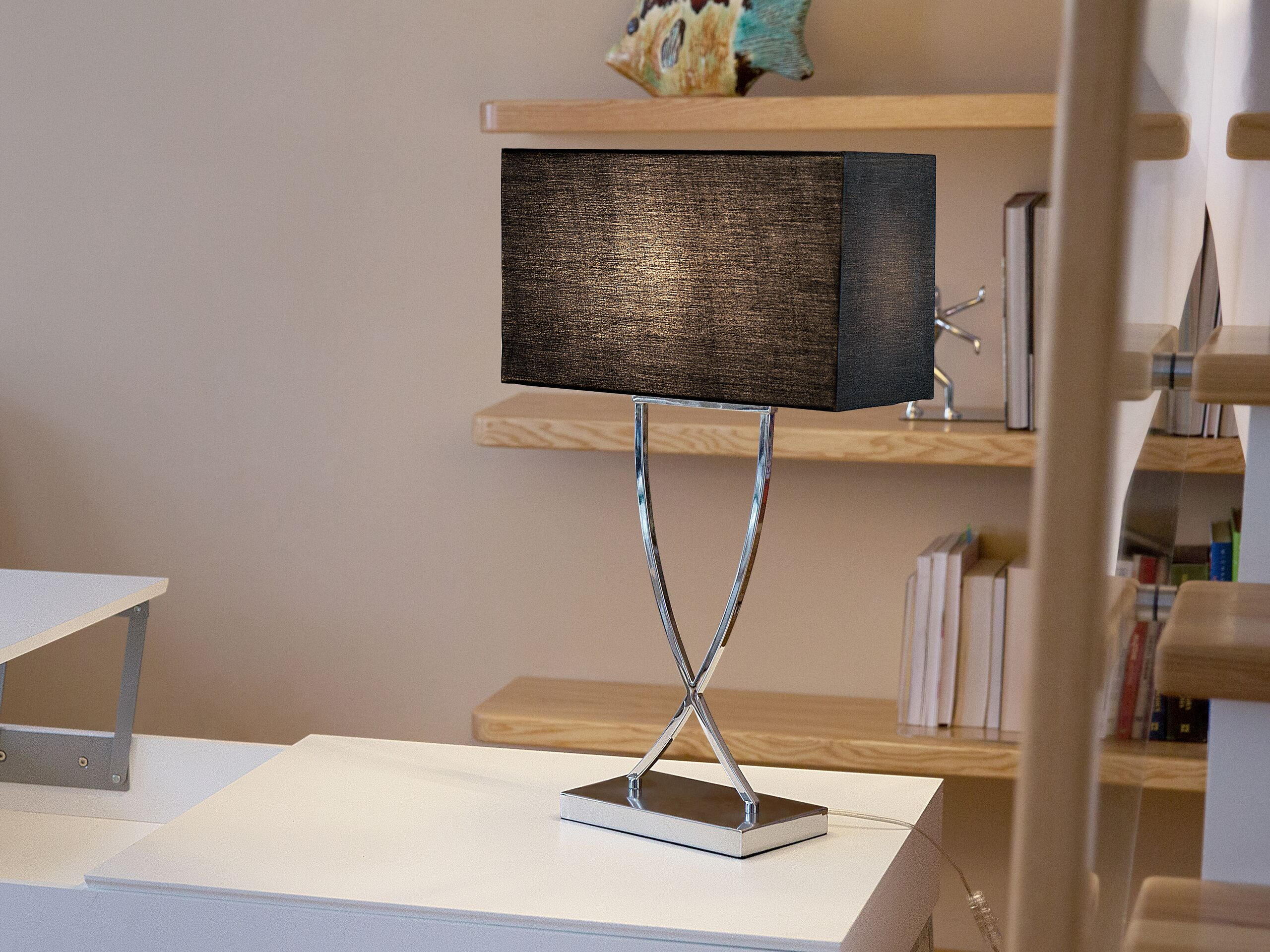 TISCHLAMPE Yasuni 20/32/62 cm - Schwarz, Metall (20/32/62cm) - Beliani