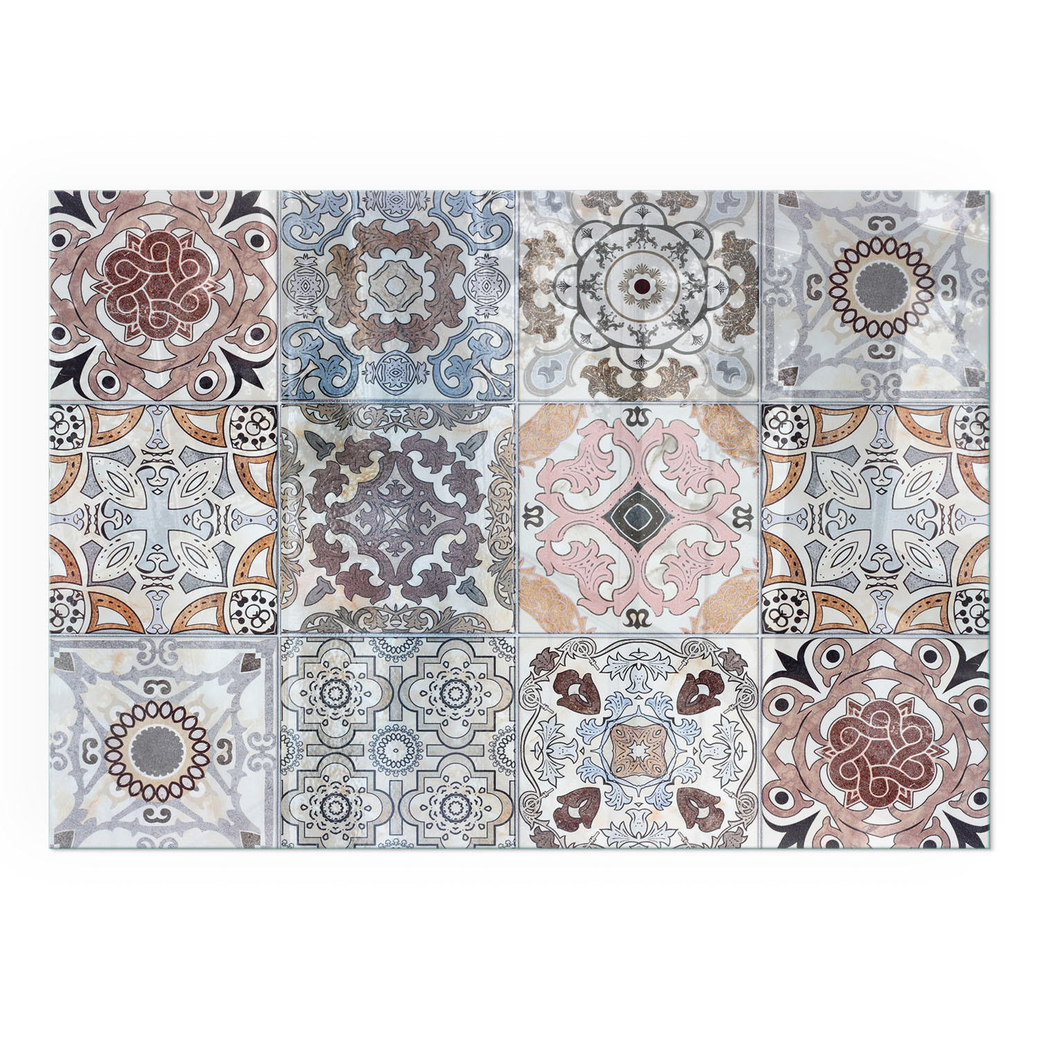 GLASPLATTE für Kamin 100x70 cm - Grau, Glas (100/70/0.4cm) - TULUP