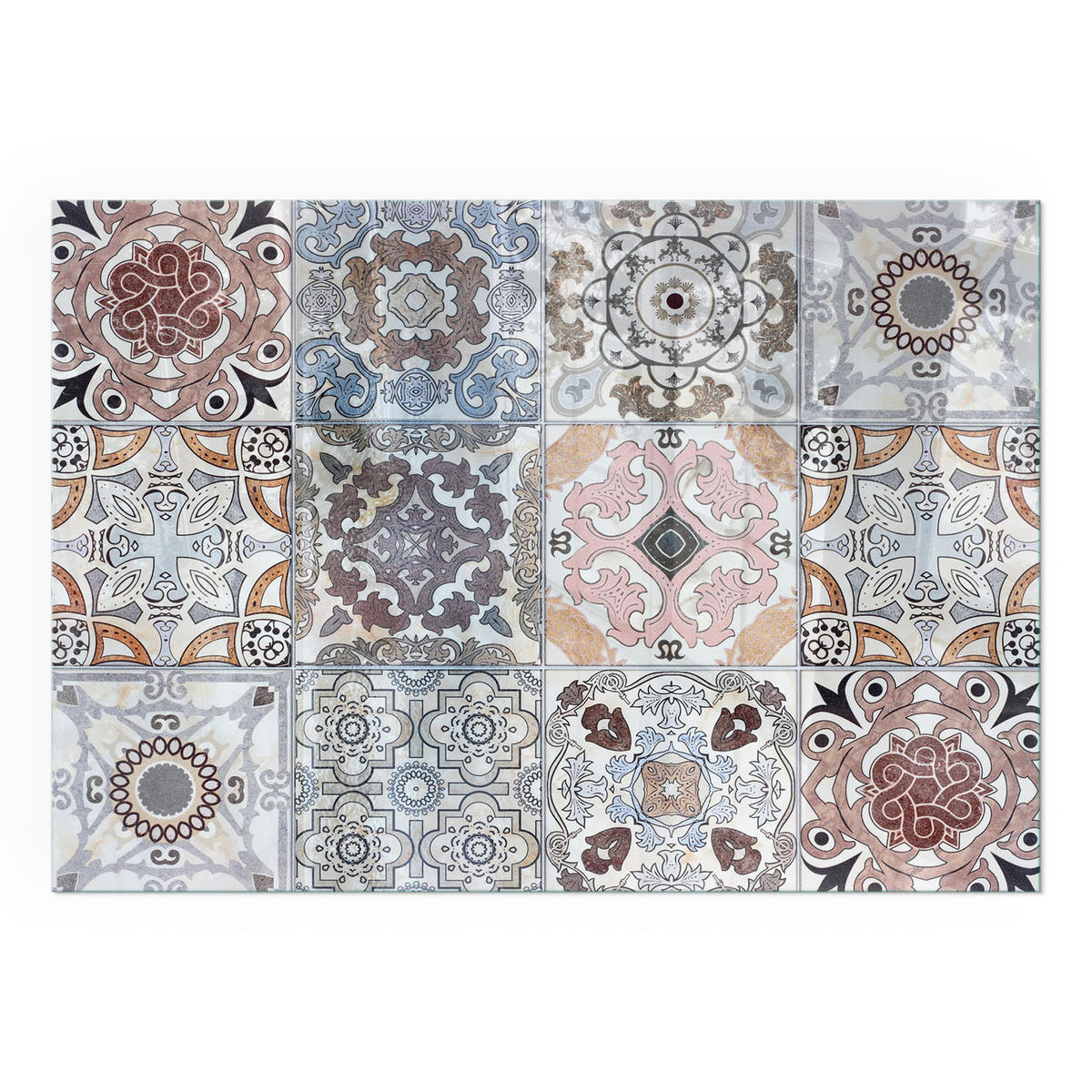 GLASPLATTE für Kamin 100x70 cm - Grau, Glas (100/70/0.4cm) - TULUP