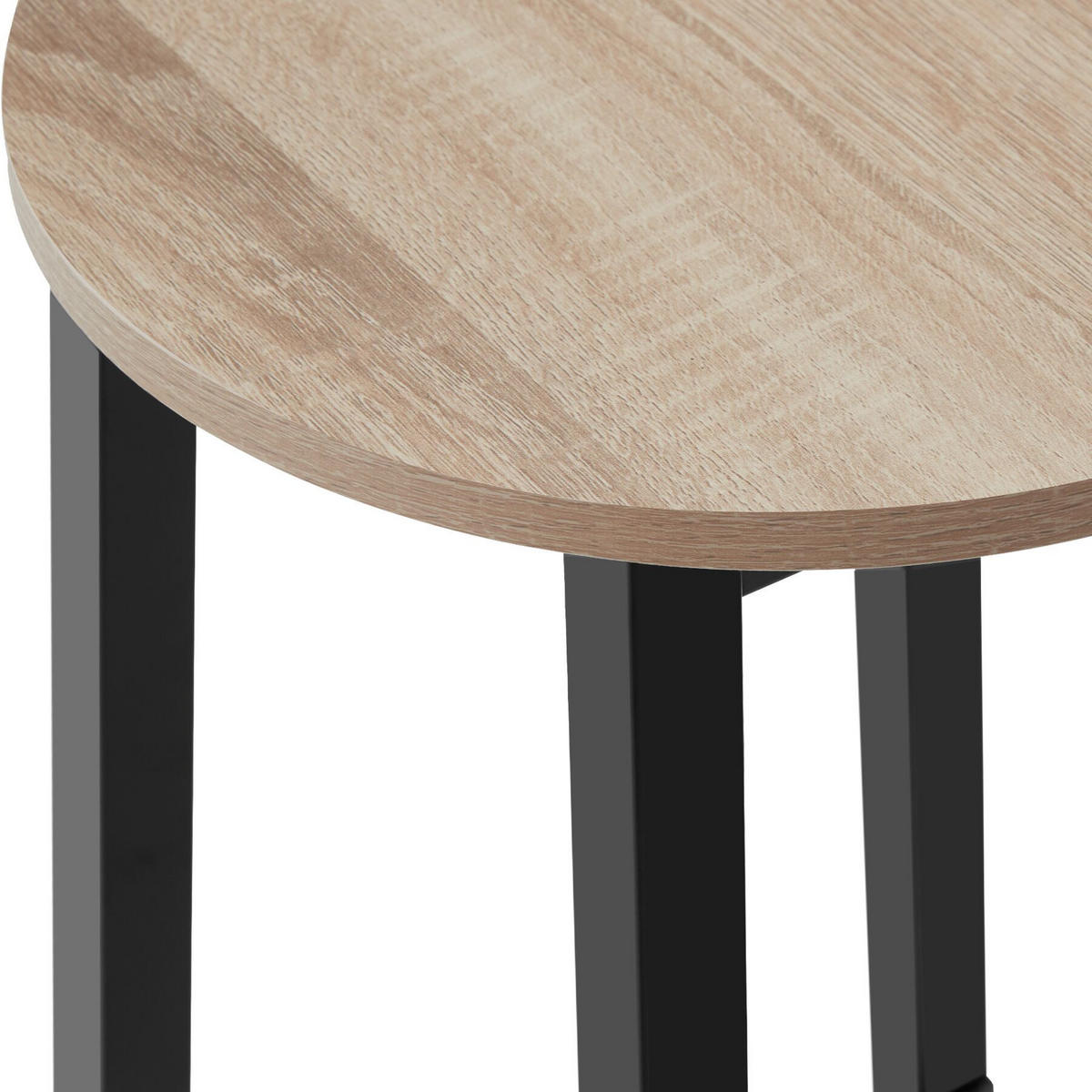 BARHOCKER 4er-Set Keynes, Industrial Style, 31 x 31 x 72,5 cm, Belastbarkeit 120 kg - Naturfarben, Holzwerkstoff/Textil (31/72.5/31cm) - tectake