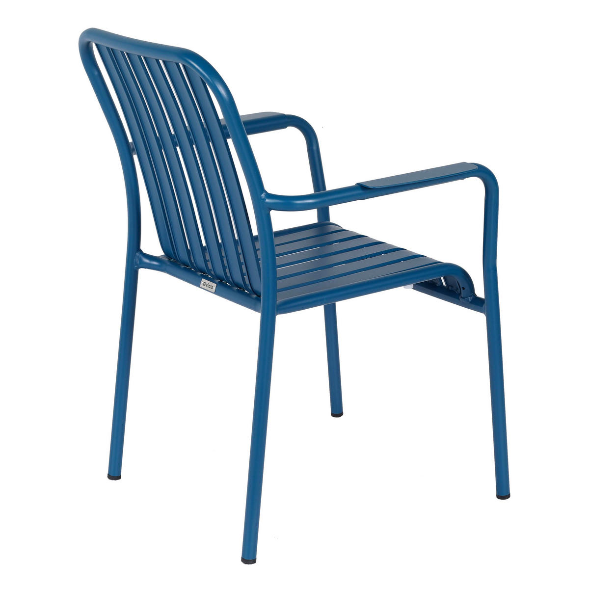 GARTENSTUHL, Blau - Blau, Metall (61/85/62cm) - Oviala