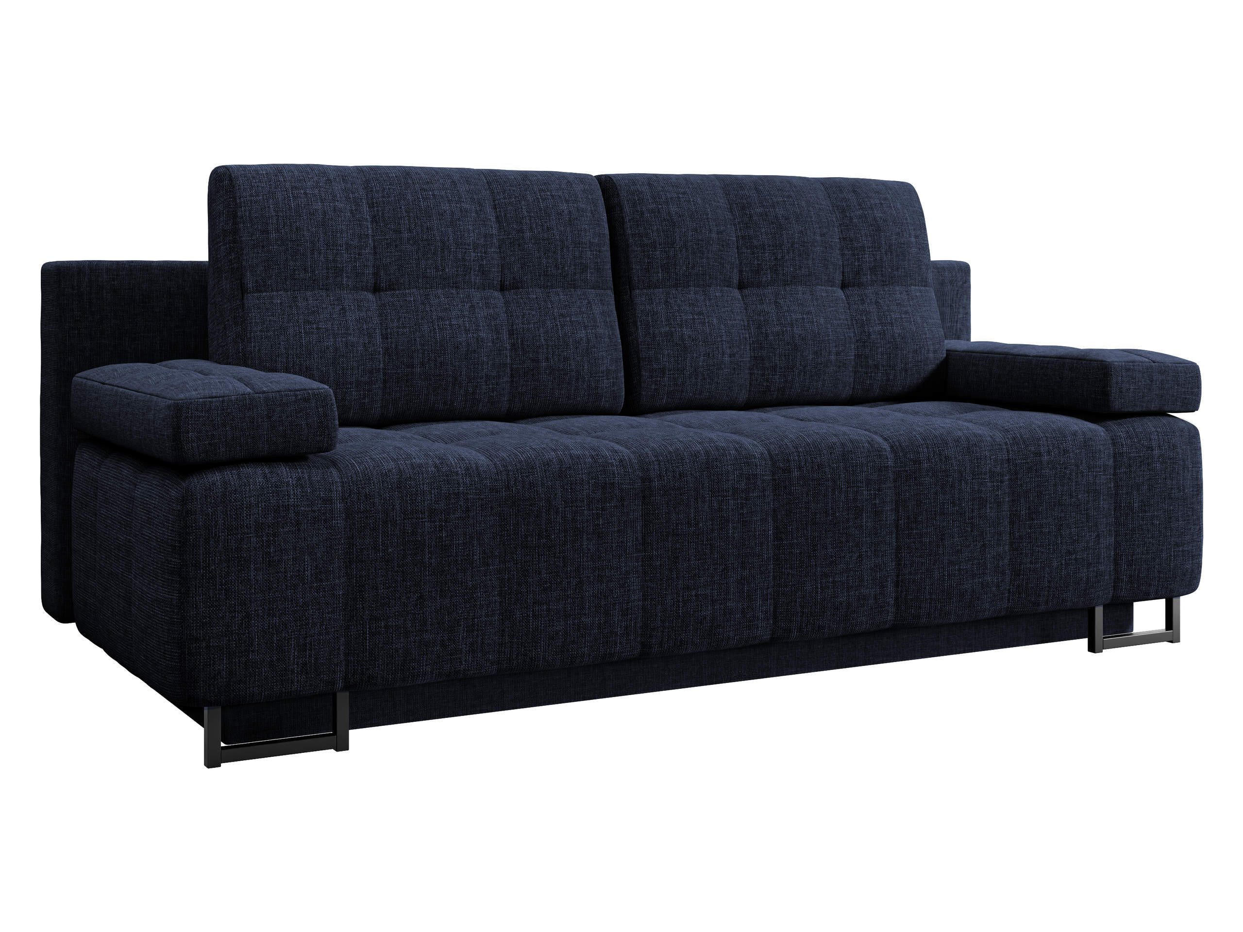 Mirjan24 Schlafsofa Dunkelblau 200x90x90 cm