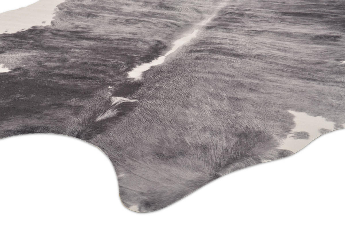 FELLIMITAT-TEPPICH Novaskins Schwarz/Weiß 155x200 cm - Multicolor, Textil (155/200cm) - Vercai Rugs