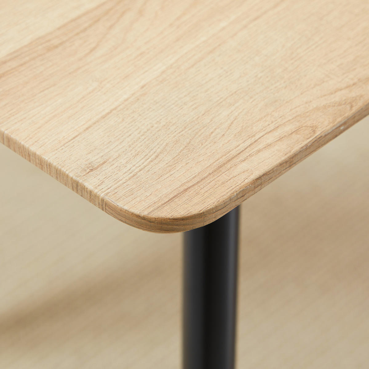 ESSTISCH Küchentisch Esszimmertisch für 4 Personen, Speisetisch mit Stahlbeine - Naturfarben, Holzwerkstoff/Metall (140/80/76cm) - HOMCOM