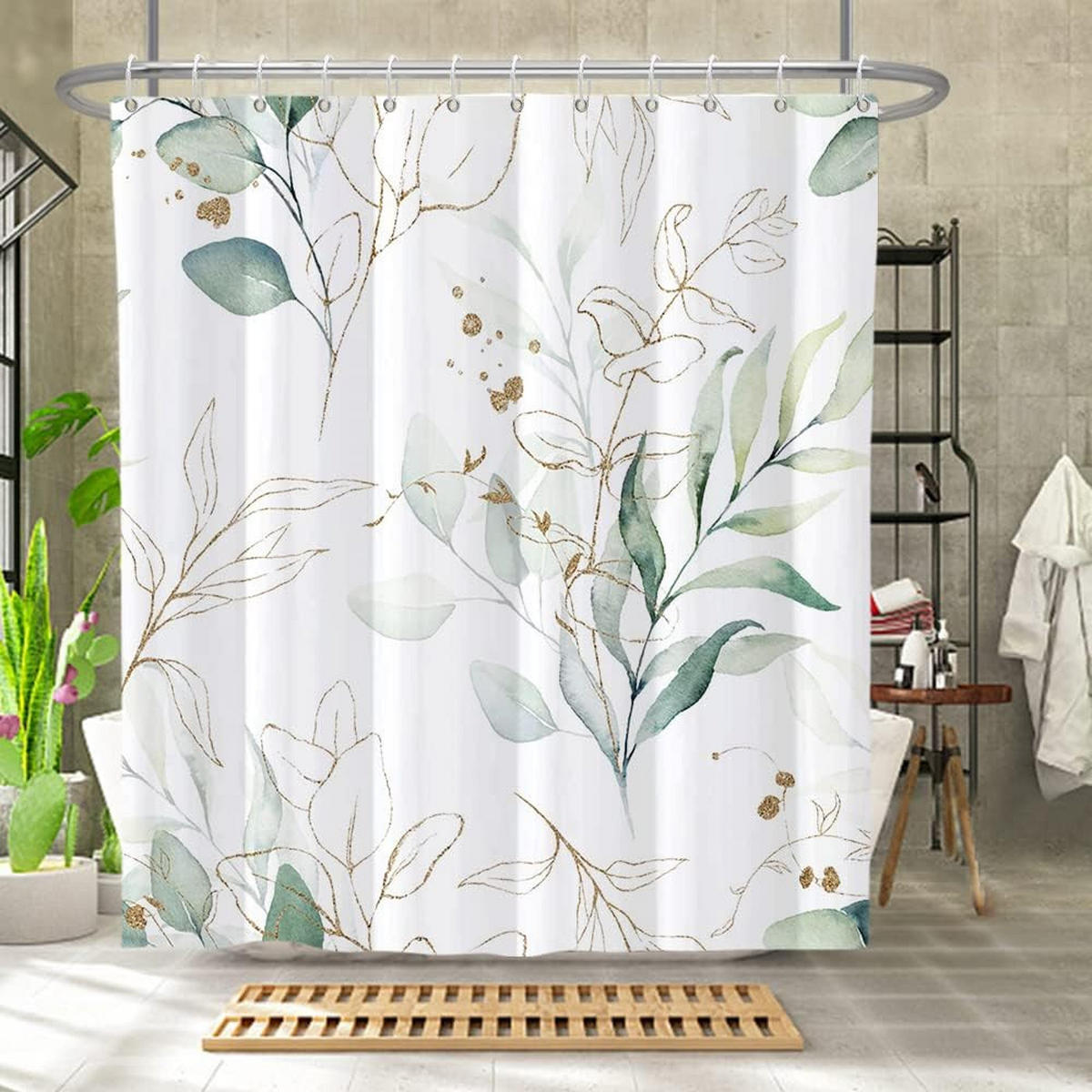 DUSCHVORHANG 180/180 cm Weiß - Weiß, Textil (180/180cm) - Kaket