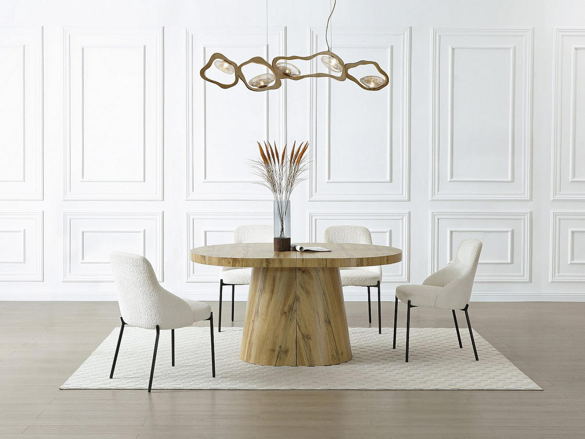 AUSZIEHBARER Tisch - 8 , 10 , 12 , > 12 -Sitzer - MDF - naturfarben hell - CLOEVA - Naturfarben, Holz (100/300/76cm) - Vente-Unique