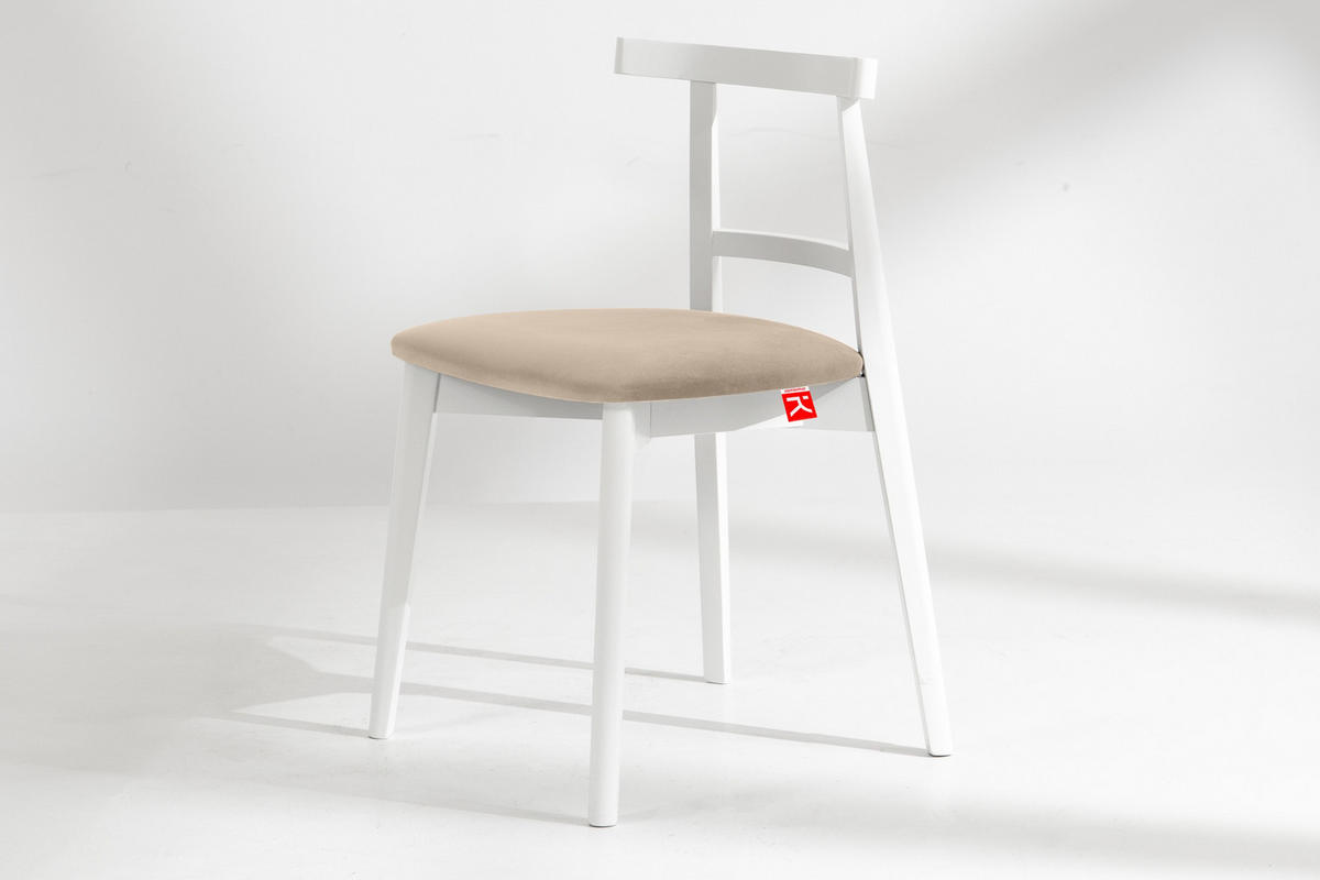 ESSTISCHSTÜHLE LILIO 2 St Vintage, Creme / weiß - Creme/Weiß, Holz/Textil (47/76/45cm) - KONSIMO®