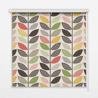 VNÚTORNÁ roleta - okenná roleta - roleta - 60x140 cm - Farebné listy - zelená, plast (60/140/0.5cm) - TULUP