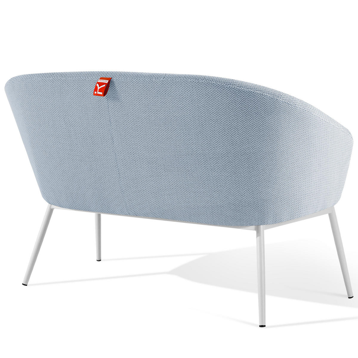 GARTENSOFA SOLIS Loungesofa, - Blau, Textil/Metall (118/76/66cm) - KONSIMO®