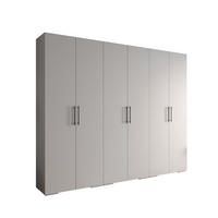 DREHTÜRENSCHRANK 236.7/300/47 6-türig - Schwarz/Weiß, Holz/Metall (300/236.7/47cm) - Abiks Möbel