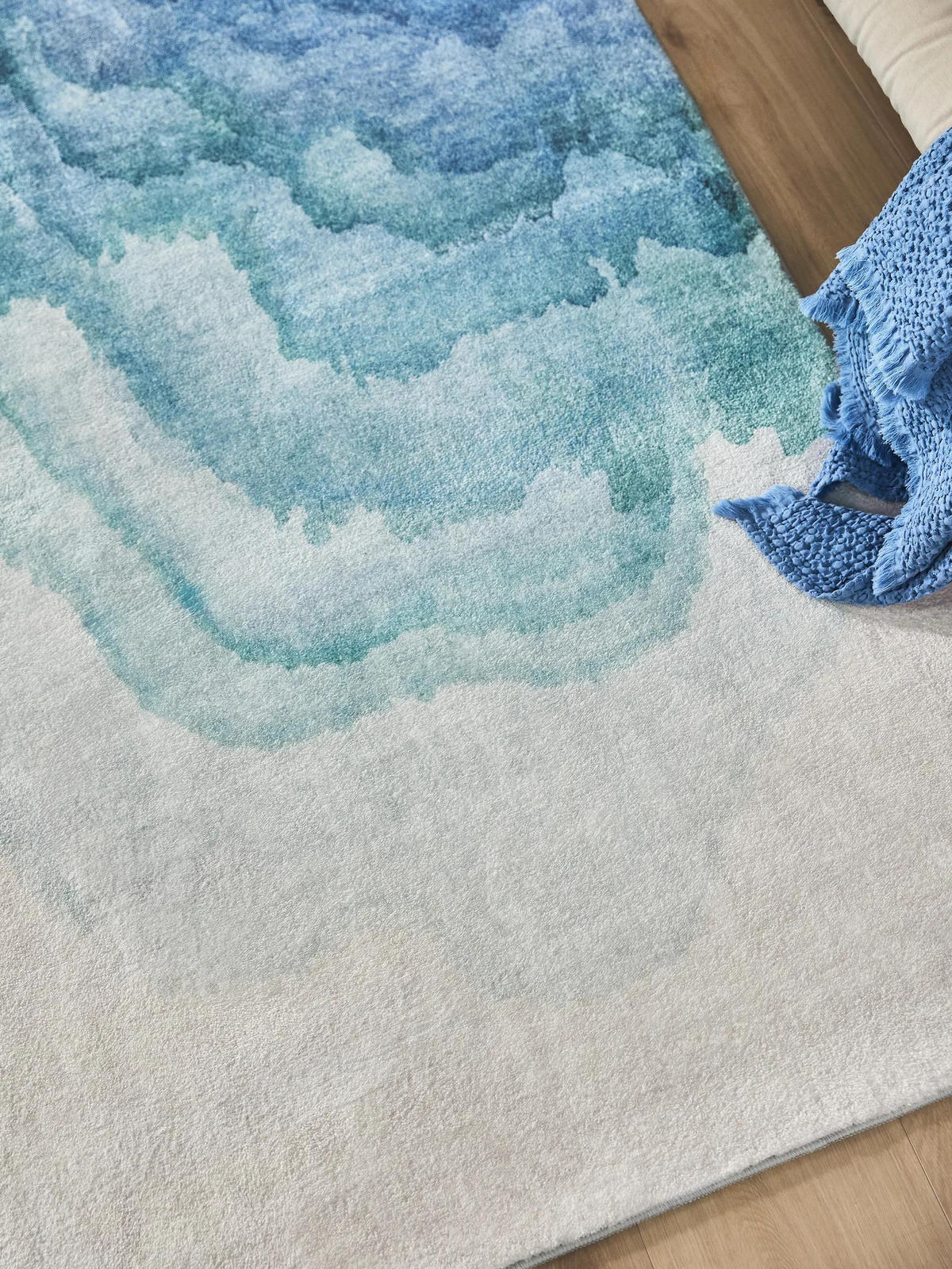 PRALNA preproga Mara modra 120x170 cm - modra, umetna masa/tekstil (120/170cm) - benuta Pop