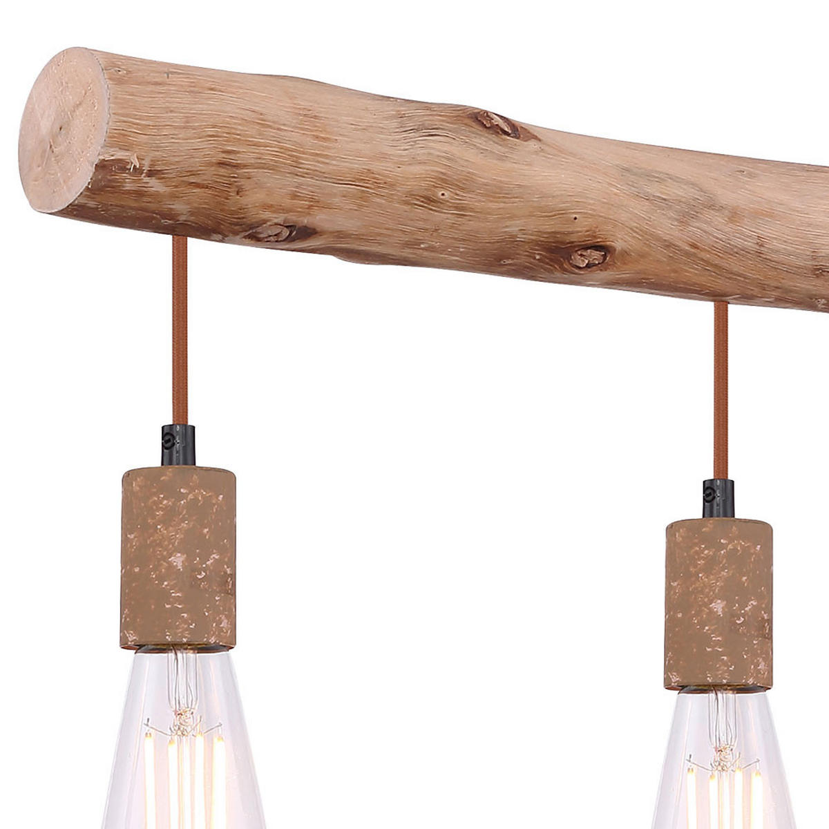 LED HÄNGELEUCHTE Holzbalken Braun - Braun, Holz (100/8.5/140cm)