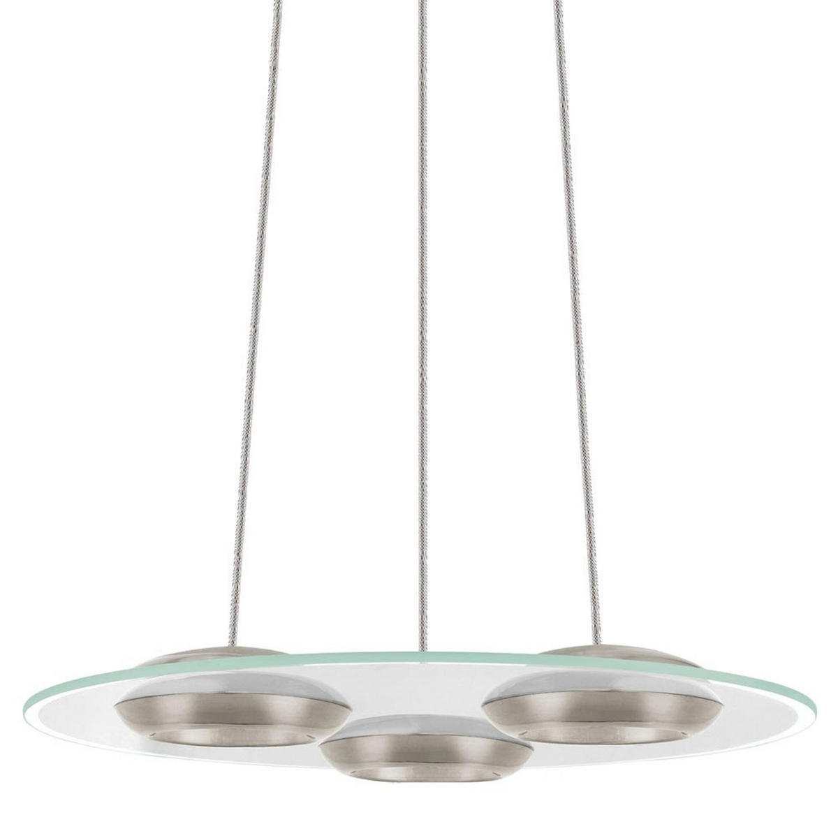 LED HÄNGELEUCHTE BOOTES Silber Glas - Silberfarben, Glas (48/48/110cm)