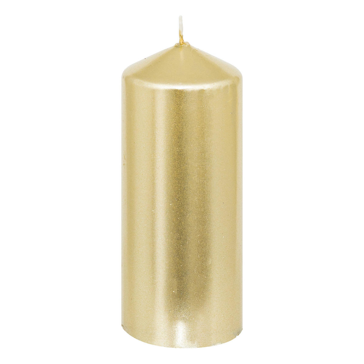 KERZEN 4er-Set Ø 5 cm - Goldfarben, Paraffin (5/12/5cm) - Atmosphera Createur d´interieur