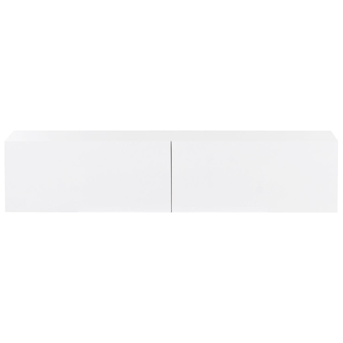 TV-SCHRANK Weiß Gladstone - Weiß, Holzwerkstoff (140/30/32cm) - Beliani