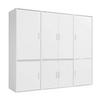 KLEIDERSCHRANK Der Grenzenlose - Weiß, Holzwerkstoff (210/187/58cm) - Mokebo