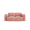 SOFA Molino aus Chenille-Stoff rosa 2 Sitzplätze - Pink, Textil (95/72/170cm) - Micadoni