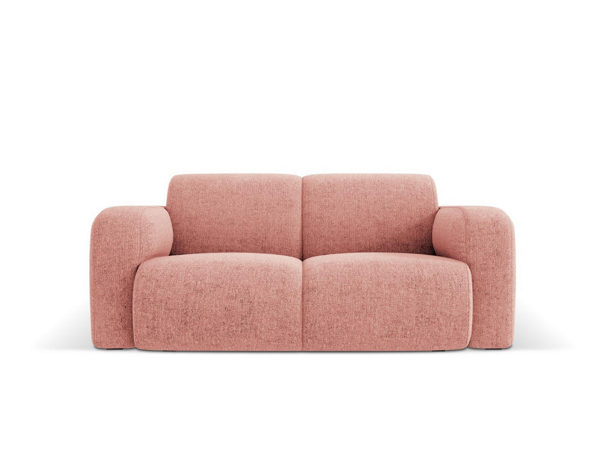 SOFA Molino aus Chenille-Stoff rosa 2 Sitzplätze - Pink, Textil (95/72/170cm) - Micadoni