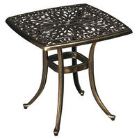 GARTENTISCH bronzefarben 54.0/54.0/52.5cm - Bronzefarben, Metall (54/54/52.5cm)