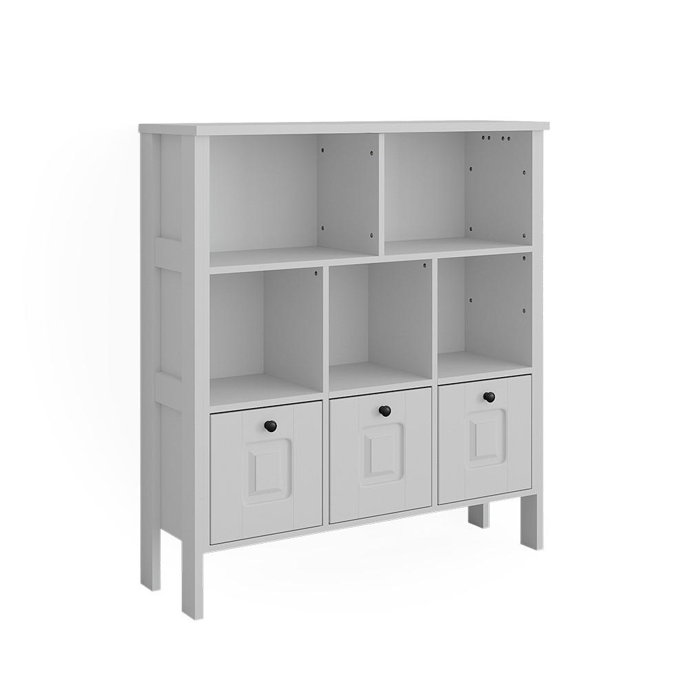 KINDERREGAL Ajaton Weiß 103.6 x 113.4 cm - Weiß, Holzwerkstoff (103.6/113.4/32.6cm) - VitaliSpa
