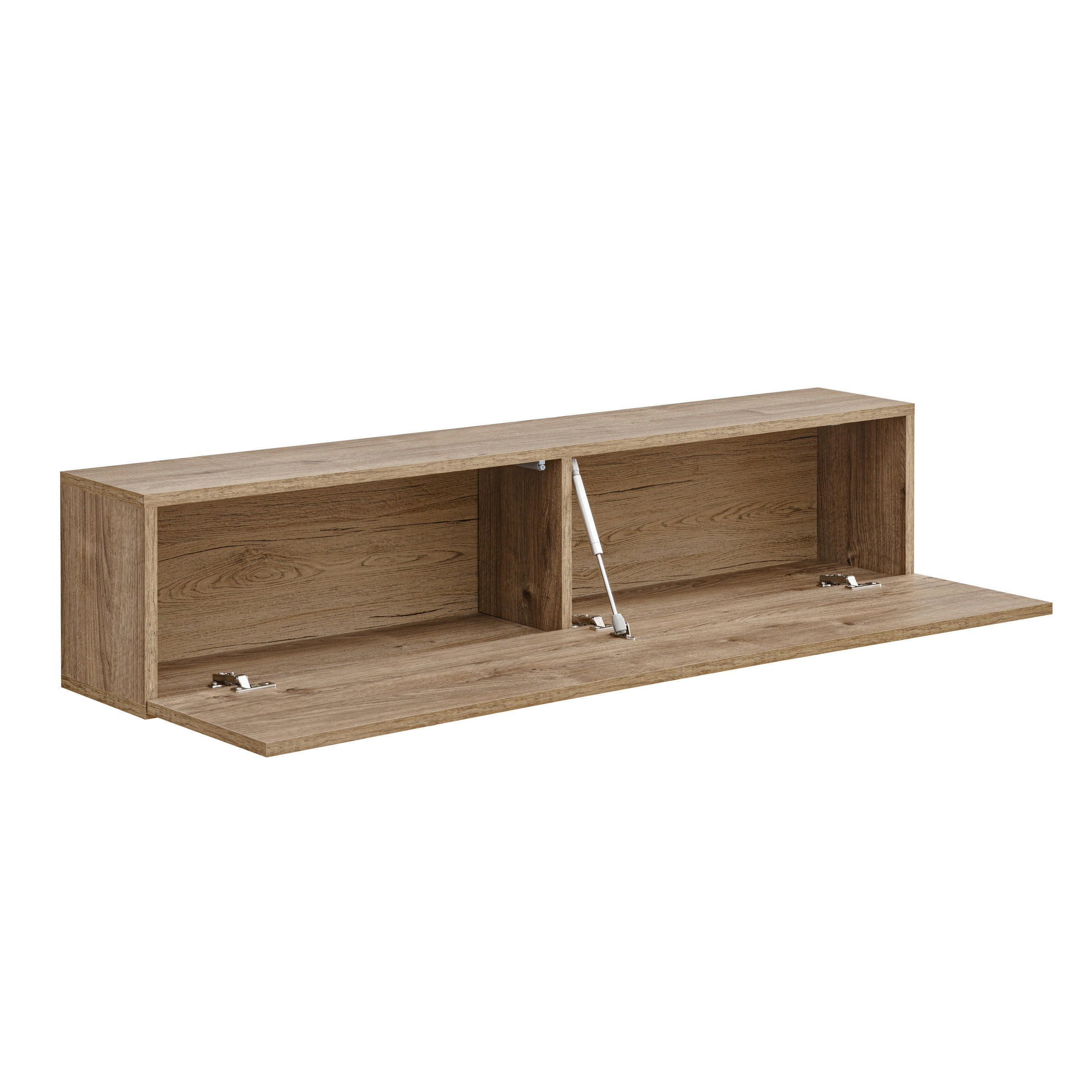 TV-HÄNGEBOARD COMO, Honigeiche/Trüffeleichefarben - Honigeiche/Trüffeleichefarben, Holzwerkstoff (140/30/23cm) - Komodee