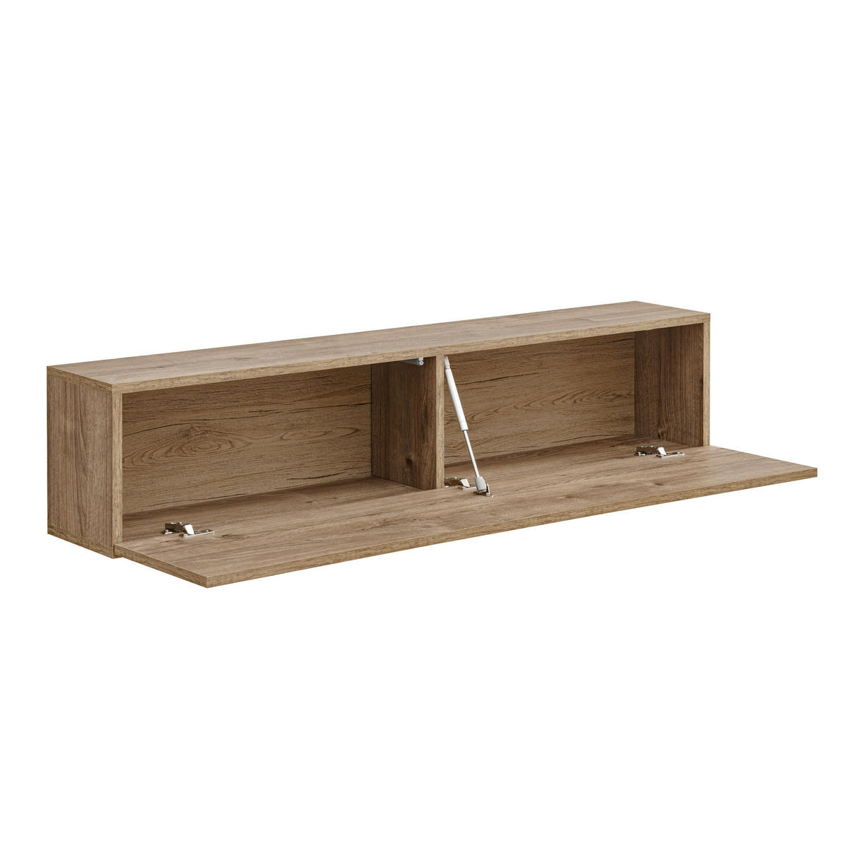 TV-HÄNGEBOARD COMO, Honigeiche/Trüffeleichefarben - Honigeiche/Trüffeleichefarben, Holzwerkstoff (140/30/23cm) - Komodee