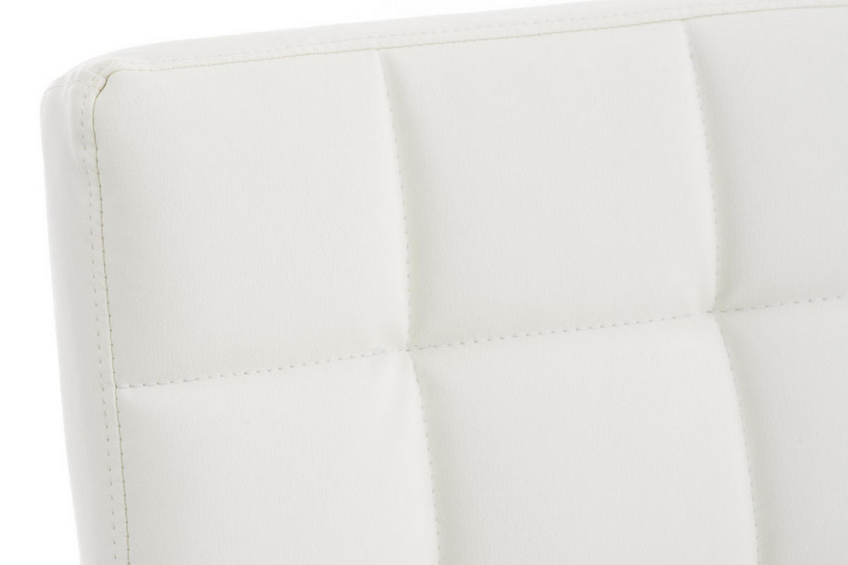 BÜROSTUHL Deal V2, Kunstleder Weiß - Weiß, Textil/Metall (54/101/59cm) - TPFLiving