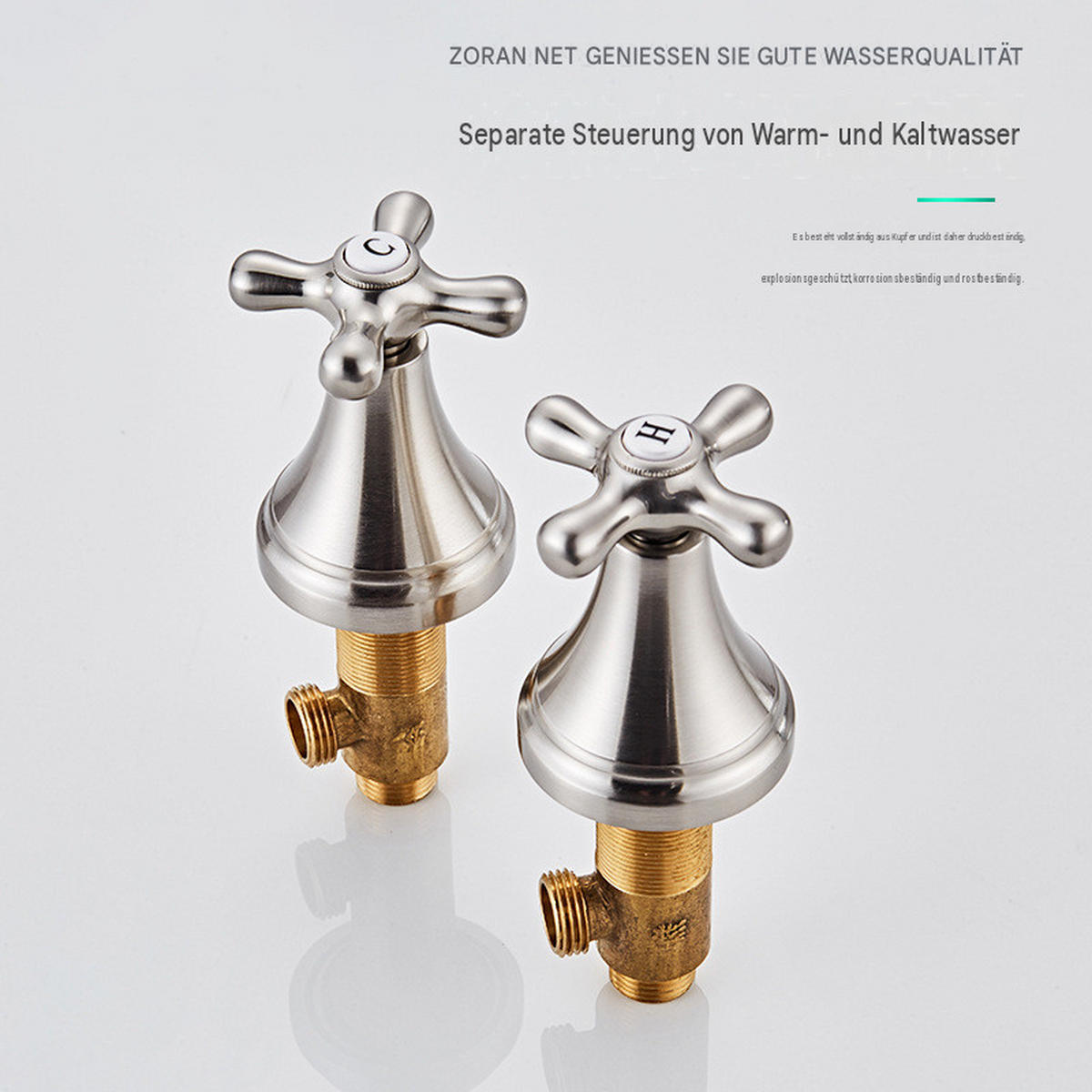 KÜCHENARMATURN, goldfarben, 100 x 190 mm - Goldfarben, Metall (35/15/30cm) - Vallsero