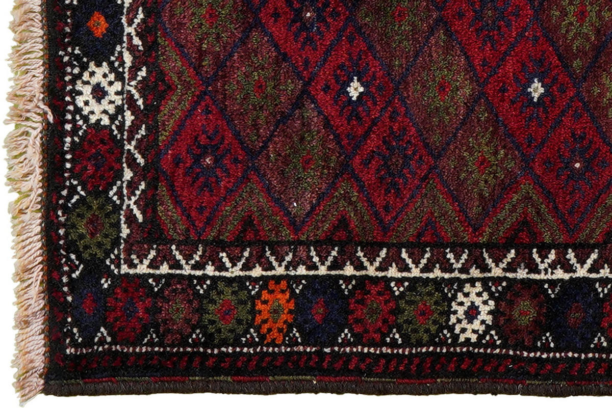 TEPPICH Gashgai Mehrfarbig 85/90 cm Schurwolle - Multicolor, Textil (90/85cm) - Looma