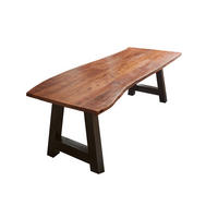 ESSTISCH ADELAIDE - Schwarz/Braun, Holz/Metall (100/260/77cm) - SAM