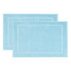 BADEMATTE, 2er-Set, 50x70 cm, 100% Baumwolle, Blau - Hellblau, Textil (50/70cm) - Zollner