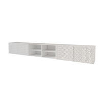 LOWBOARD VIRA-W 3x100x40x41 cm - Weiß - Weiß, Holzwerkstoff (300/40/41cm) - ALTDECOR