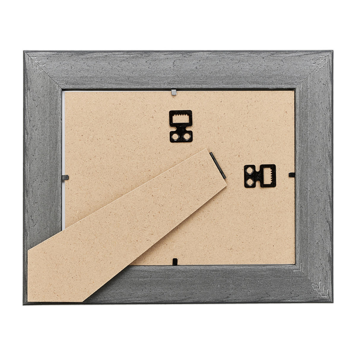 2XBILDERRAHMEN - Goldfarben, Glas/Kunststoff (21.5/26.5/2cm) - Relaxdays