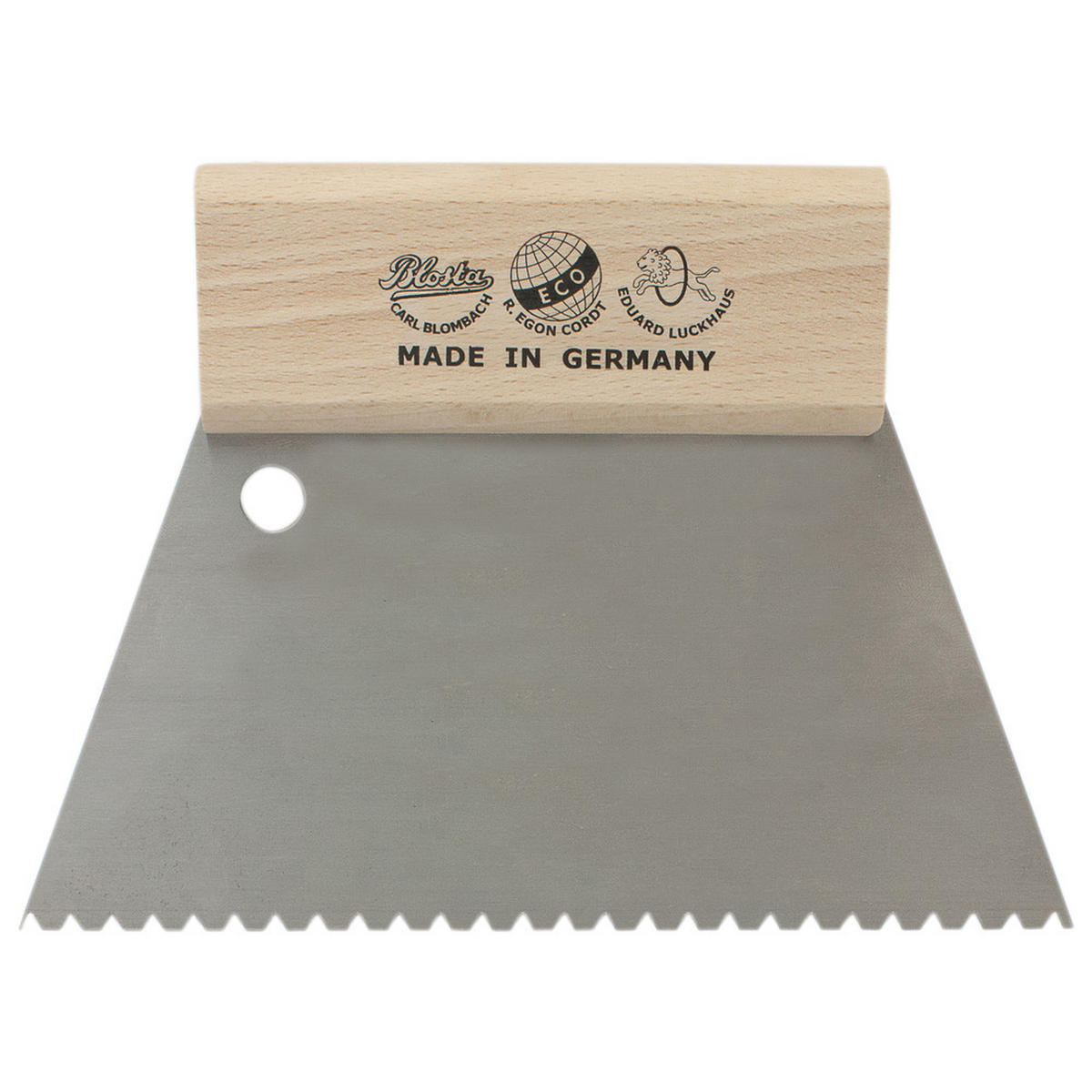 ZAHNSPACHTEL 180 mm, Zahnung B3, Zahnabstand 3,7 mm, Zahntiefe 3,25 mm - Multicolor, Kunststoff (205/170/95cm) - Dönges