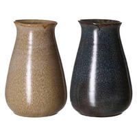 VASEN-SET Vigo braun-blau 23,5 cm 2er Set - Blau/Braun, Keramik (23.5cm) - Ritzenhoff Breker