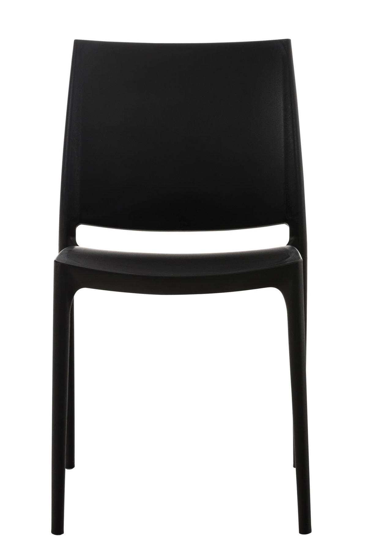 GARTENSTUHL Kunststoff schwarz - Schwarz, Kunststoff (44/81/50cm) - CLP