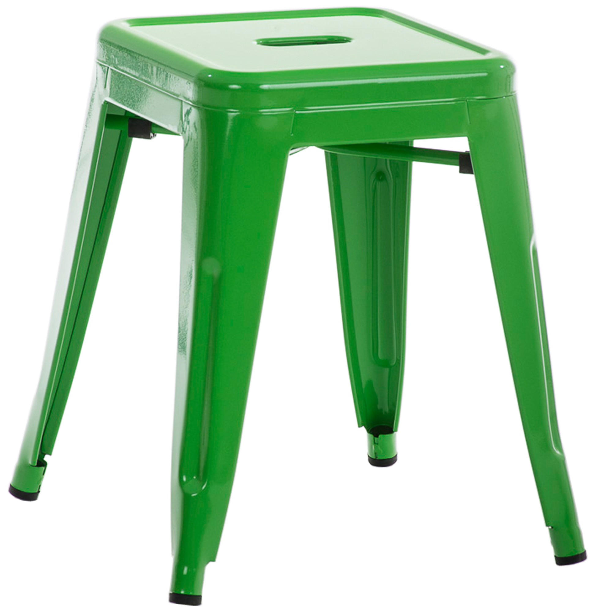 SITZHOCKER Arvida grün - Grün, Metall (40/46/40cm) - TPFLiving