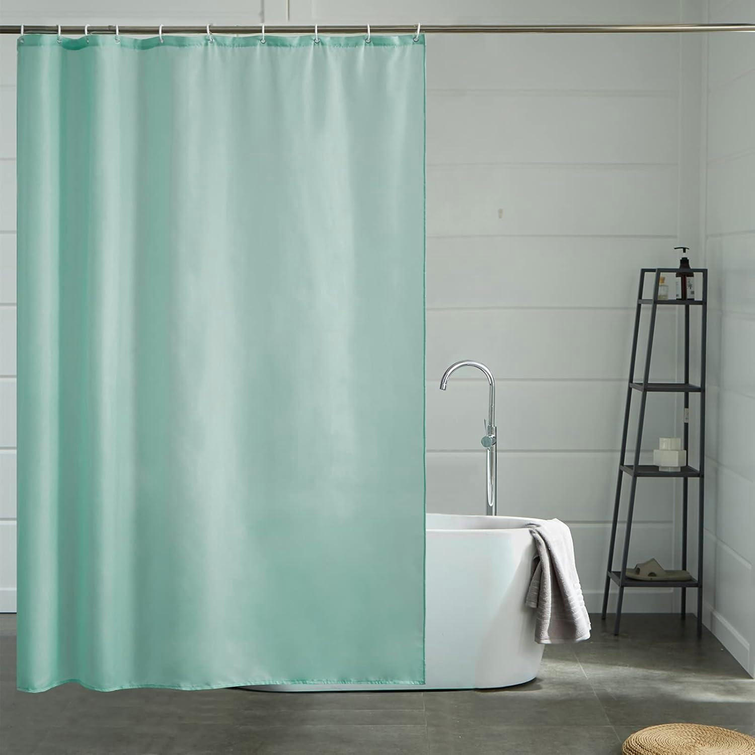 DUSCHVORHANG Textil Minzgrün 150 x 200 cm - Hellgrün, Textil (150/180cm)