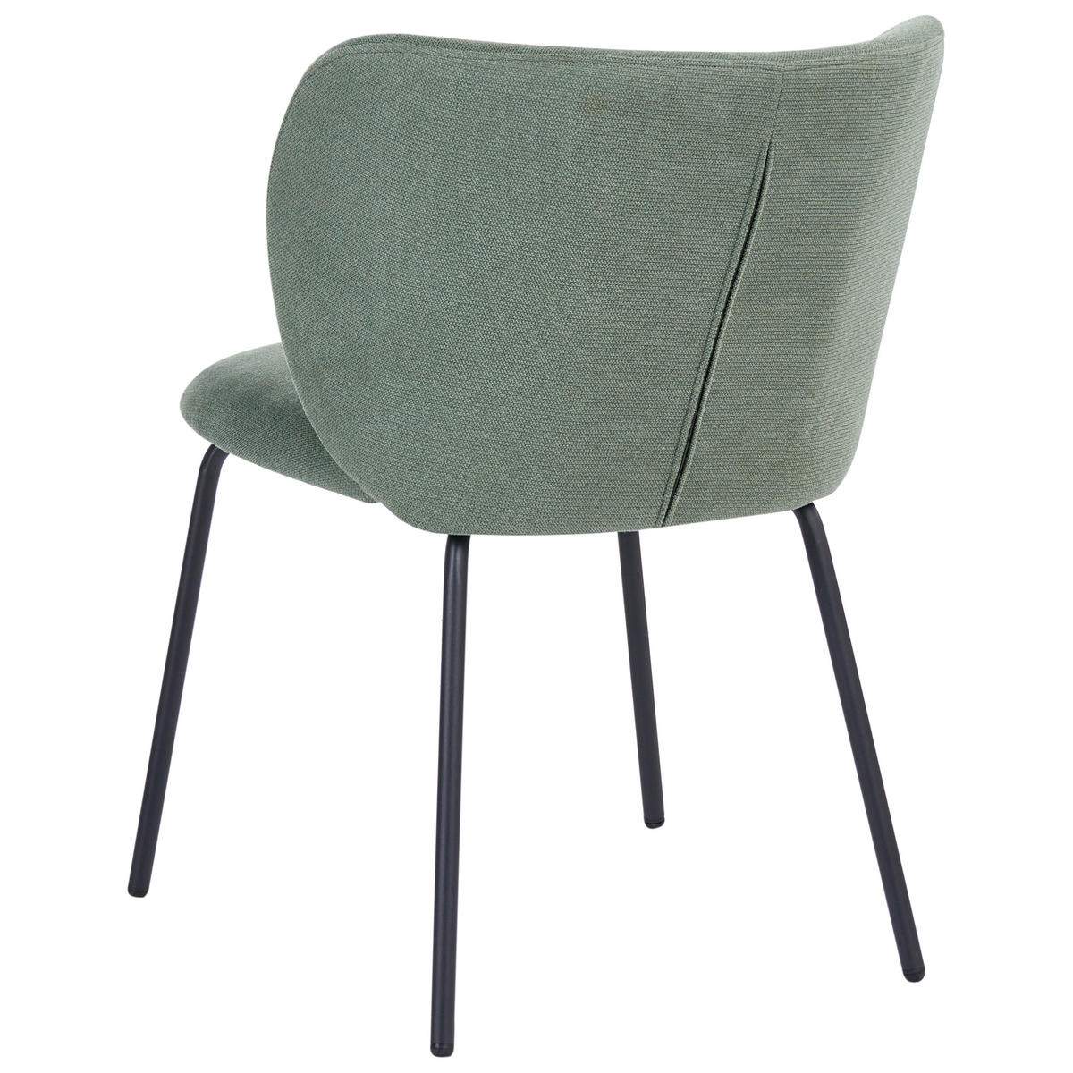 ESSZIMMERSTUHL 2er Set Stoff Hellgrün Calera - Hellgrün, Textil/Metall (56/78/60cm) - Beliani