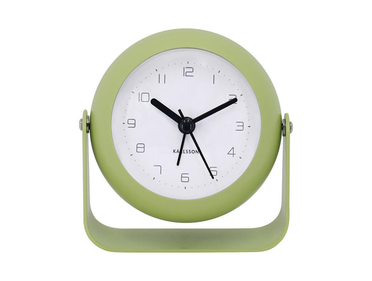 WECKER Bunky Ø 9 cm - Grün, Metall (10.2/13/7cm)